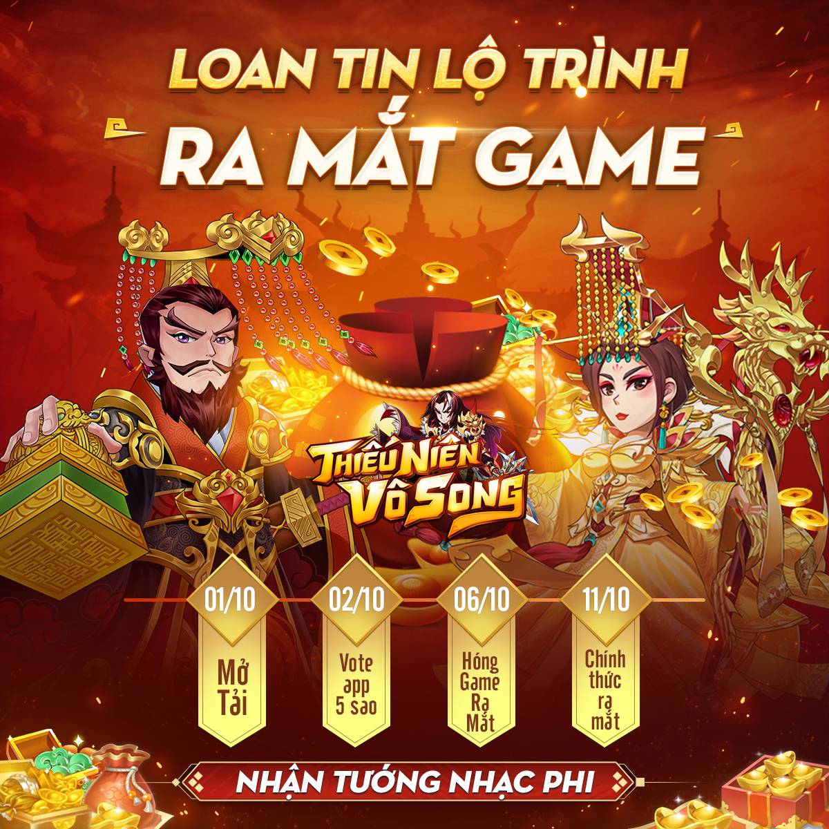 『GAME MỚI』Thiếu Niên Vô Song – Game thẻ tướng cổ điển 6 vs 6 sắp ra mắt làng game Việt tháng 10