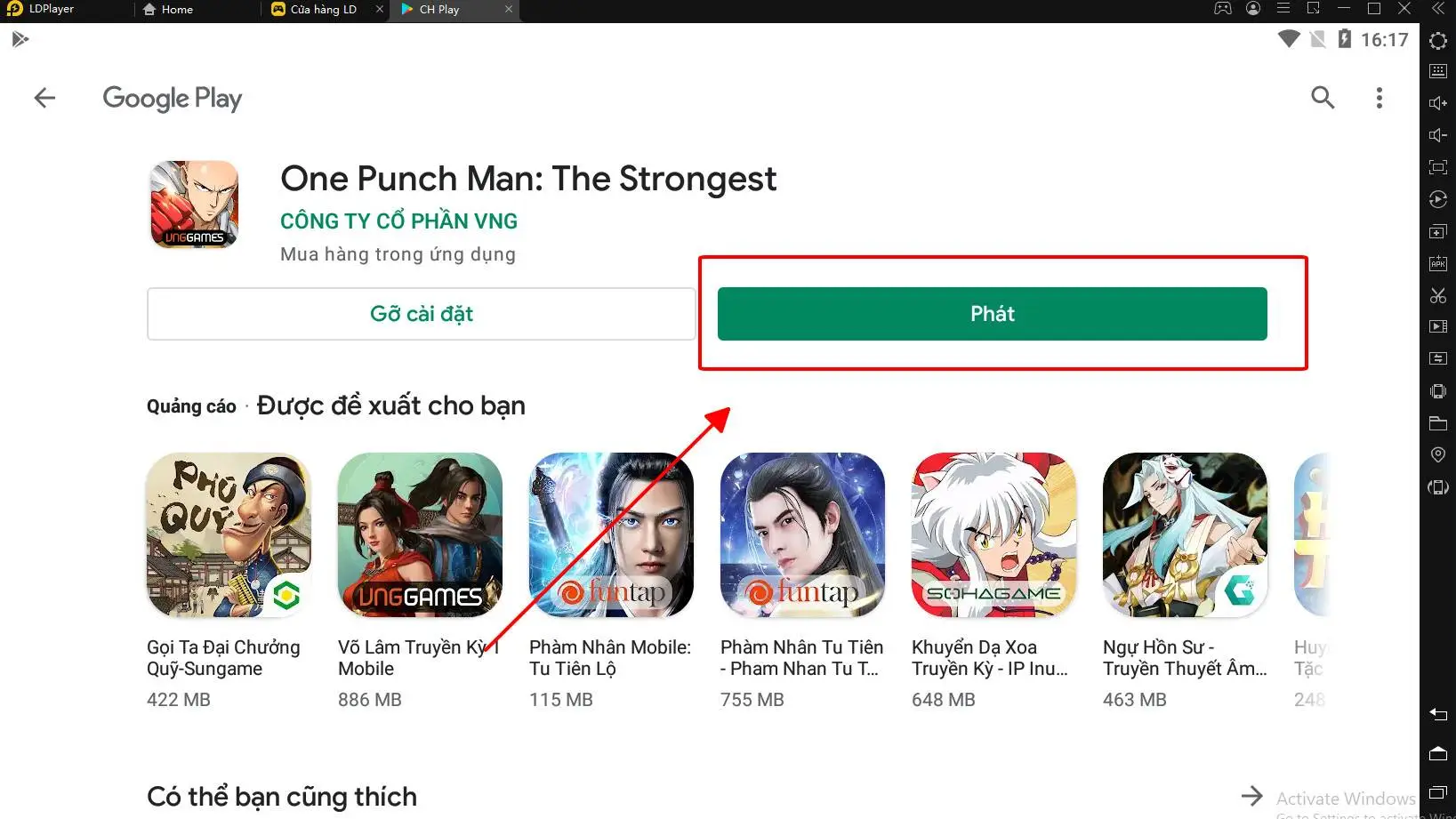 Chơi One Punch Man: The Strongest trên PC cùng LDPlayer