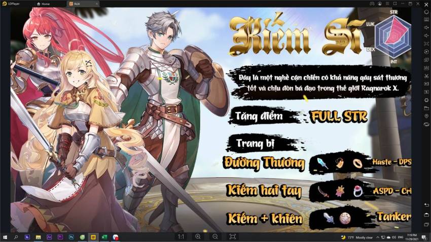 Hướng dẫn đầy đủ trang bị và tăng điểm Ragnarok X