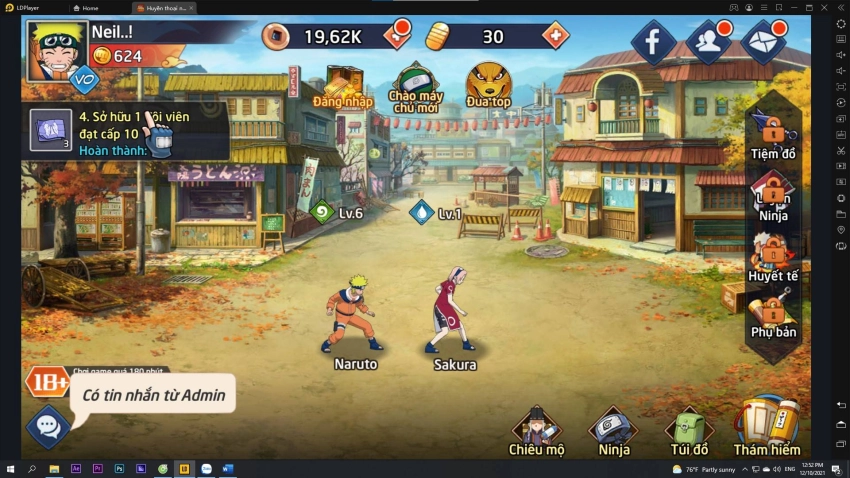 Cách tải Huyền Thoại Nhẫn Giả trên pc với LDPlayer