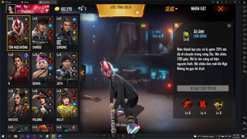 Top 4 combo kĩ năng nhân vật hiệu quả nhất free fire