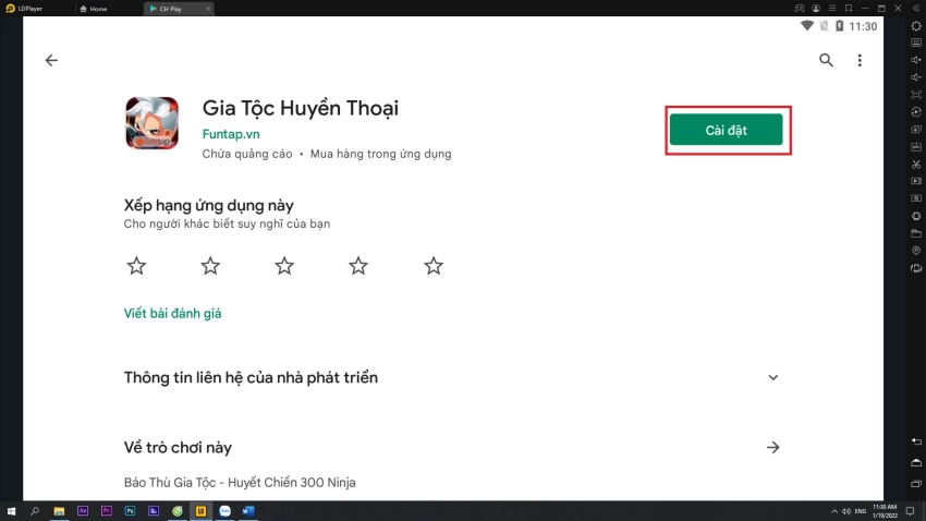 『HƯỚNG DẪN』TẢI GIA TỘC HUYỀN THOẠI TRÊN PC VỚI LDPLAYER