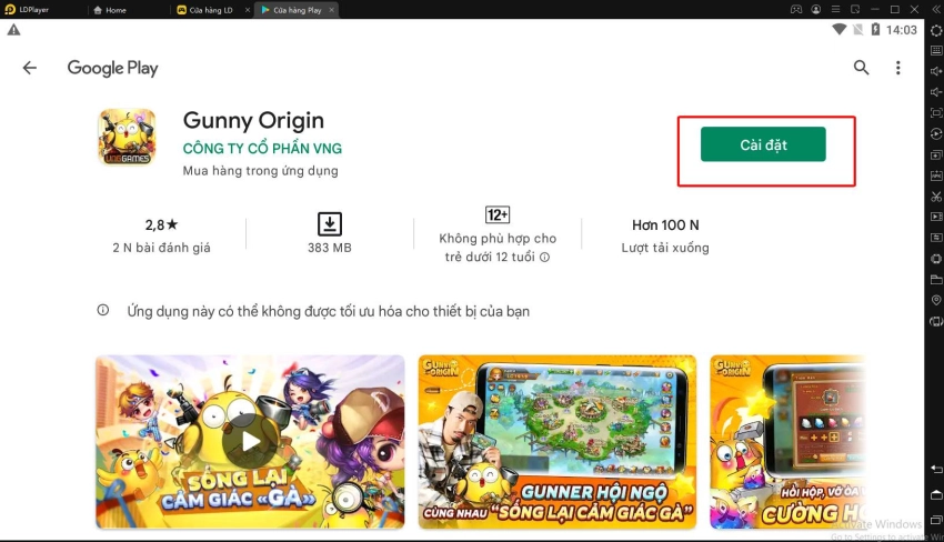 Cách chơi Gunny Origin trên PC với LDPlayer
