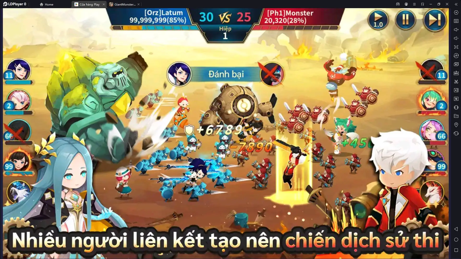 『GAME MỚI』Giant Monster War – Cuộc chiến giữa những “TITAN Khổng Lồ”