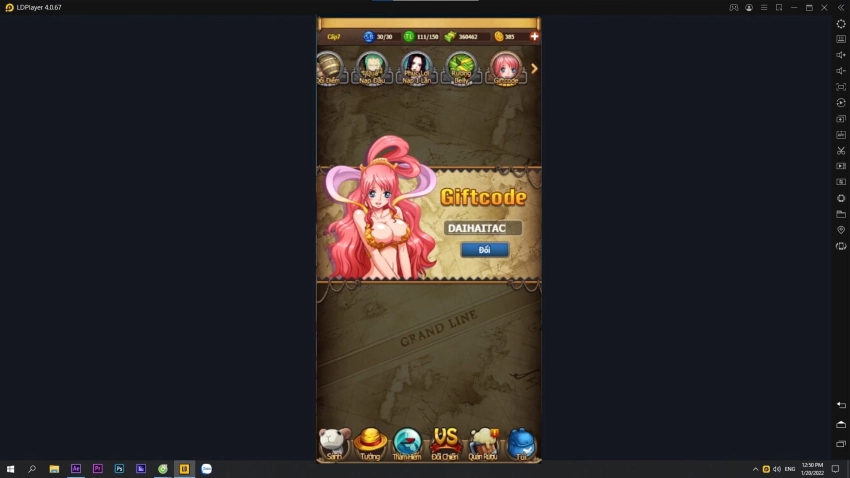 『HƯỚNG DẪN』HẢI TẶC H5 – VUA HẢI TẶC CMN TỔNG HỢP CÁC GIFTCODE DÀNH CHO TÂN THỦ !