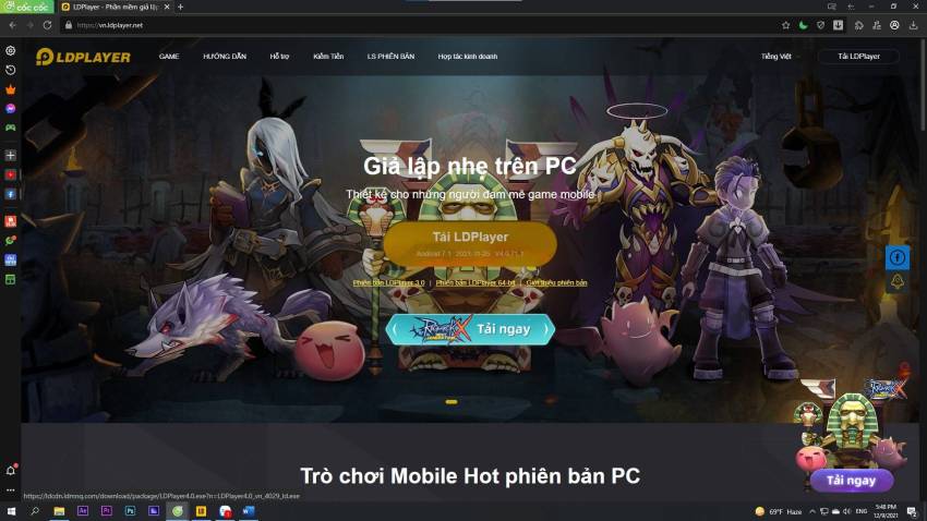 Cách tải Viễn Chinh Mobile trên pc với LD Player