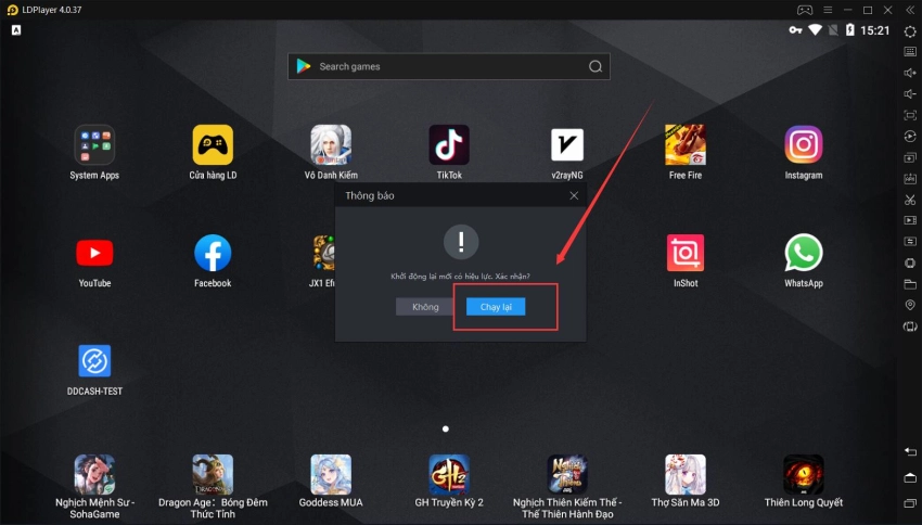 Cách chuyển đổi ngôn ngữ của LDPlayer