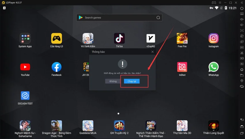 Cách chuyển đổi ngôn ngữ của LDPlayer