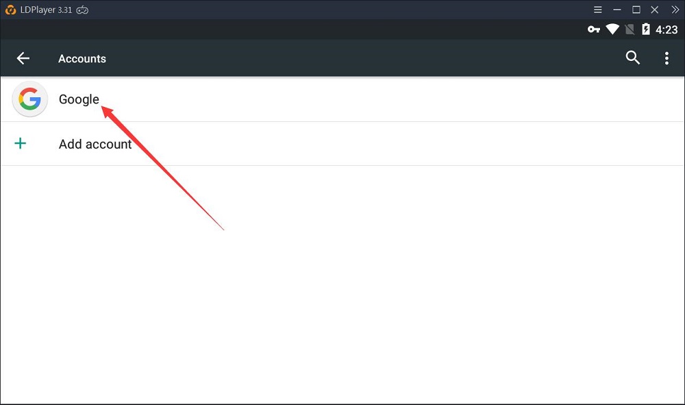 How to sign out of Google account from LDPlayer