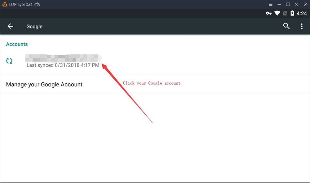 How to sign out of Google account from LDPlayer