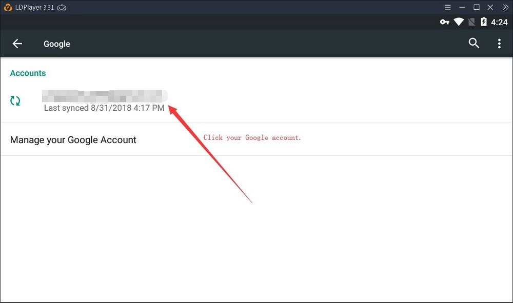 How to sign out of Google account from LDPlayer