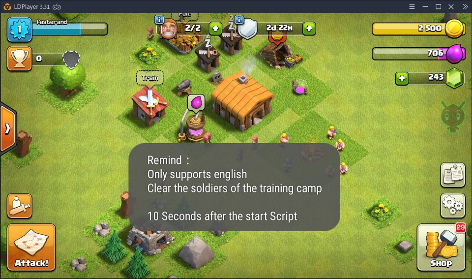 Play Clash of Clans automatically