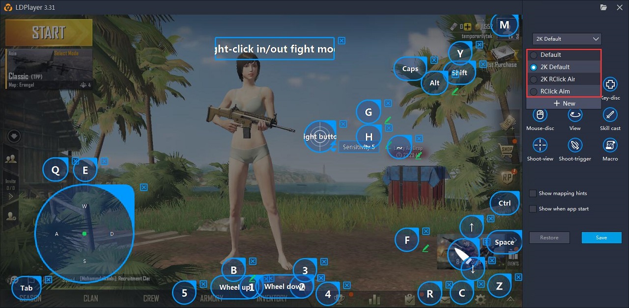 A detailed introduction to keyboard mapping of PUBG MOBILE