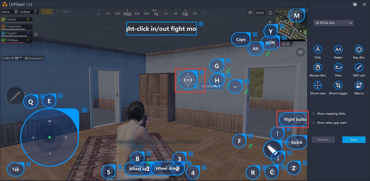 projector Rather son A detailed introduction to keyboard mapping of PUBG MOBILE-Game  Guides-LDPlayer