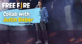 Free Fire Collab with Justin Bieber on their 5th Anniversary