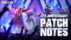 NOTE DE PATCH du jeu Garena Free Fire - 4nniversary