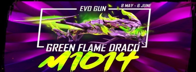 Free Fire: Bagaimana cara mendapatkan skin Gun Green Flame Draco M1014 terbaru?