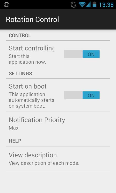 Rotation control описание