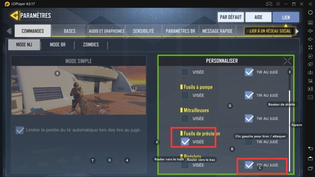Config Mode MJ de Call of Duty Mobile 