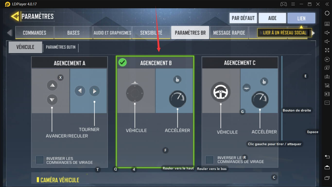 Paramètre du Véhicule pour Battle Royale