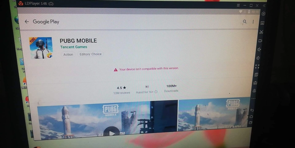 Appareil Pas Compatible avec Cette Version