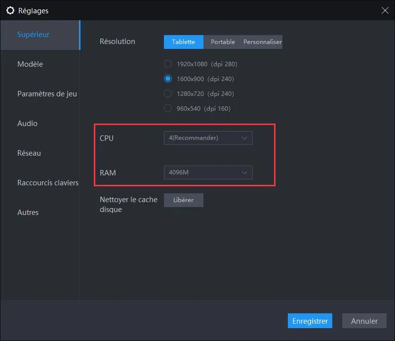 Config CPU RAM