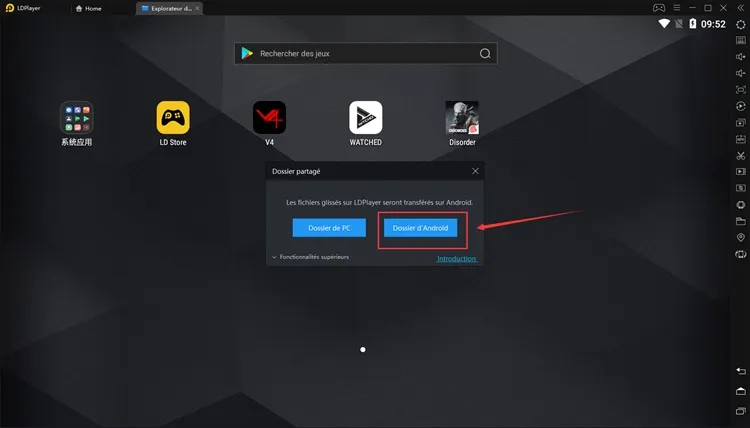 Transférer les Fichiers entre pc et LDPlayer