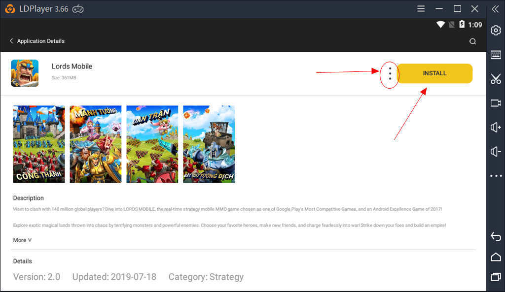 Installer Lords Mobile sur PC