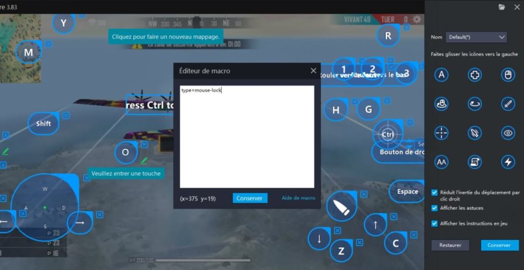 Macro Clavier Verrouiller Souris