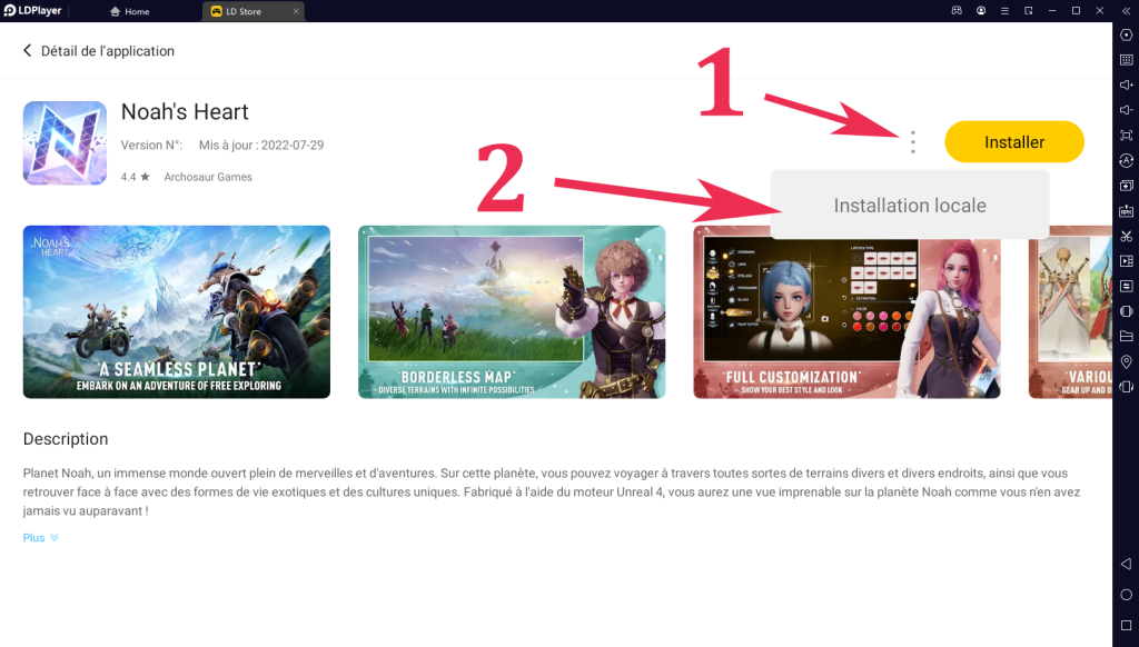 Comment jouer à Noah's heart sur PC avec LDPlayer 9