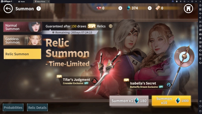 Rise of Eros - Critique du jeu et tarifs Gâcha