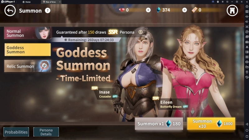 Rise of Eros - Critique du jeu et tarifs Gâcha