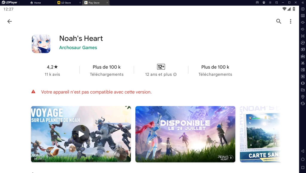 Comment jouer à Noah's heart sur PC avec LDPlayer 9