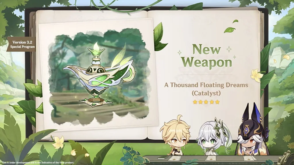Genshin-Impact-next-Banner-3.2-Phase-1-weapon-A-Thousand-Floating-Dreams-Catalyst.jpg Genshin Impact Version 3.2 - Codes, date de sortie, bannières, événements, etc.